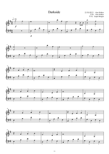Darkside (arr. Alan Walker)