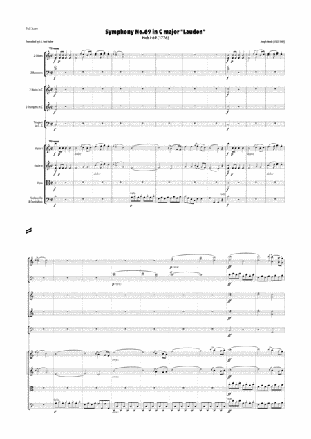 Haydn - Symphony No.69 in C major, Hob.I:69 "Laudon" (arr. J.G. Cucó Barber)