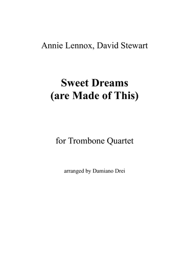 Sweet Dreams (are Made Of This) (arr. Damiano Drei)