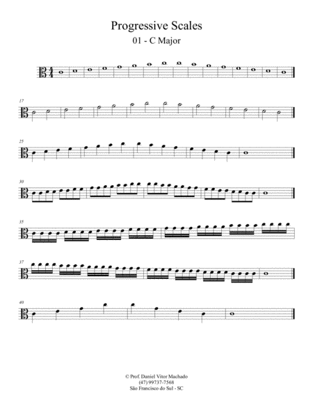 Progressive Scales - Viola - Complete