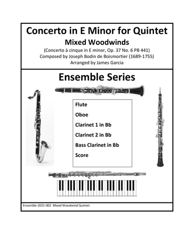 Concerto in E Minor for Woodwind Quintet (arr. James Garcia)