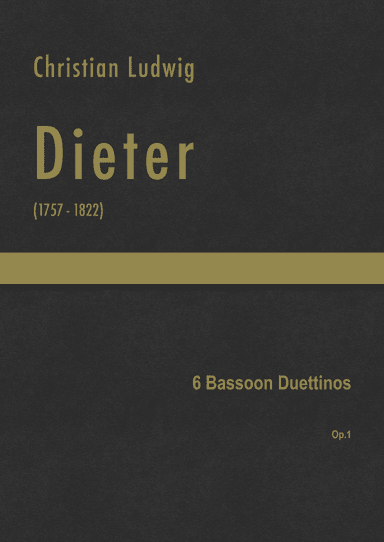 Dieter - 6 Bassoon Duettinos, Op.1 (arr. J.G. Cucó Barber)