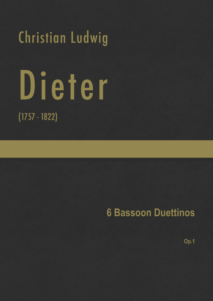 Dieter - 6 Bassoon Duettinos, Op.1 (arr. J.G. Cucó Barber)