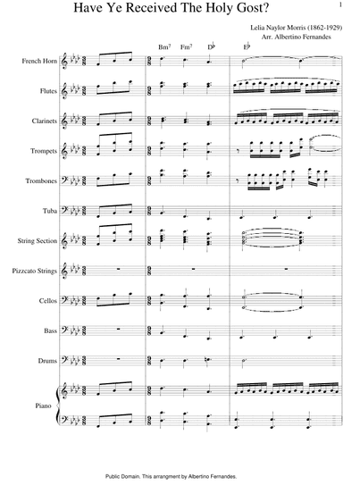 Have Ye Received The Holy Gost? - Score Only (arr. Albertino Fernandes)