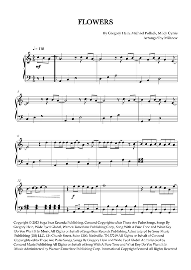 Flowers (arr. Milanov)