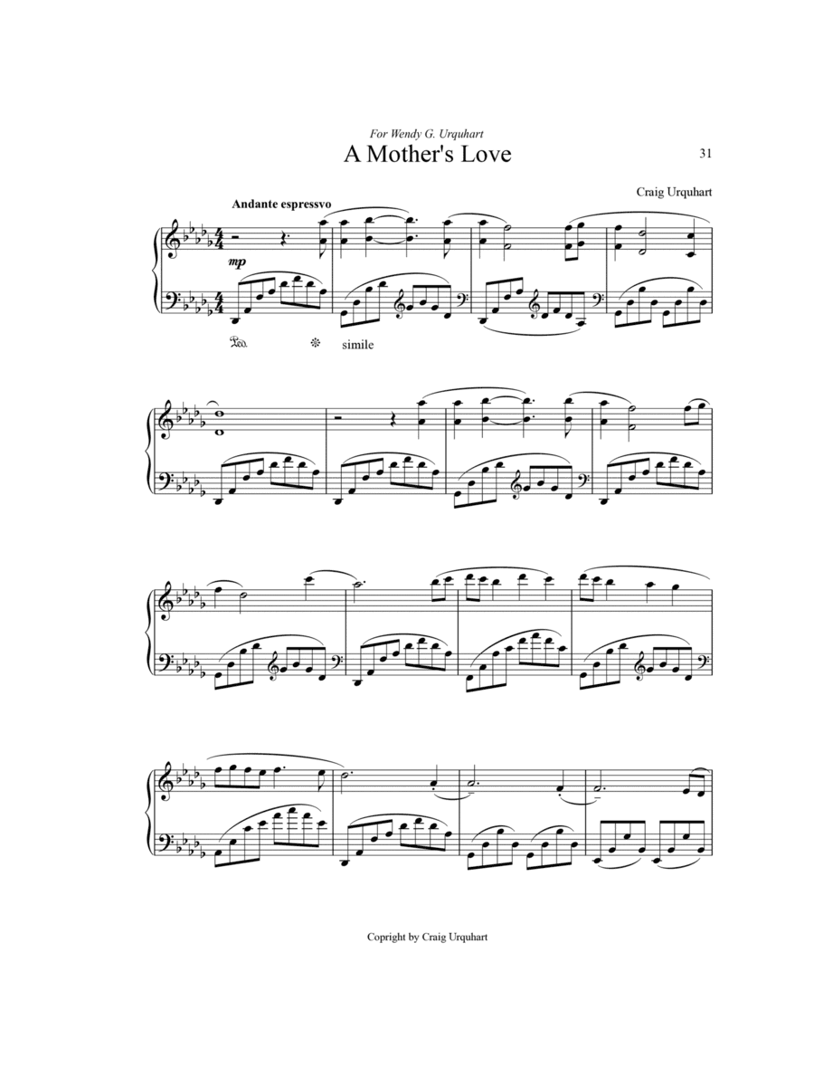 Craig Urquhart -A MOTHER'S LOVE