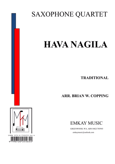 HAVA NAGILA – SAXOPHONE QUARTET (arr. BRIAN W. COPPING)