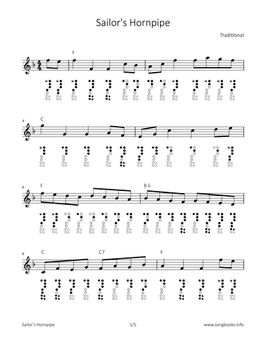 Sailor's Hornpipe (arr. songbooks.info)