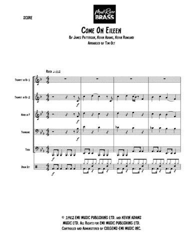 Come On Eileen (arr. Tim Olt)