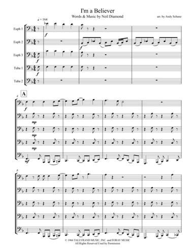 I'm A Believer (arr. Andy Schanz)