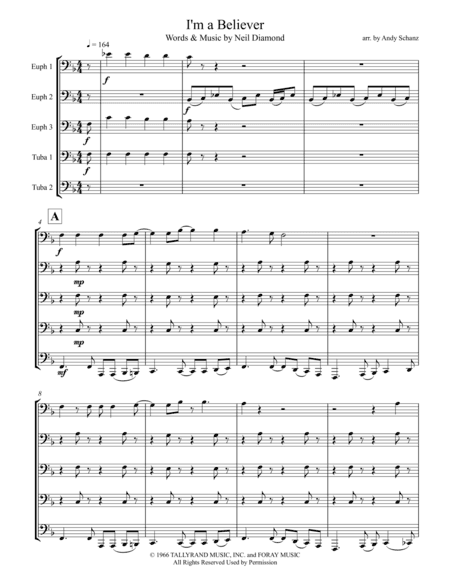I'm A Believer (arr. Andy Schanz)