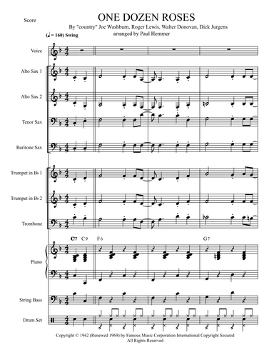 One Dozen Roses (arr. Paul Hemmer)