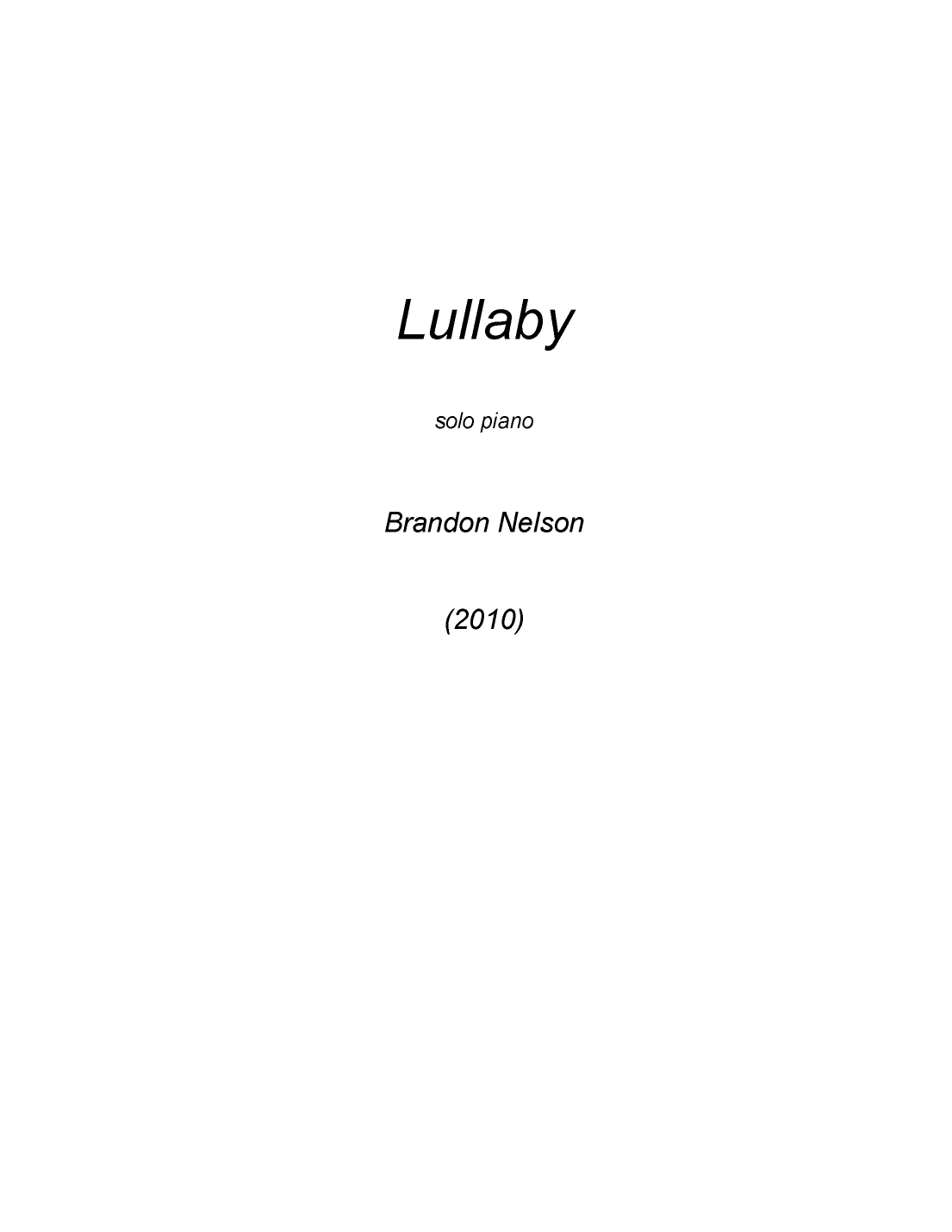 Lullaby