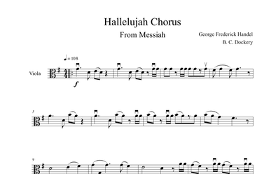 Hallelujah Chorus from Messiah (Viola Solo) (arr. B. C. Dockery)