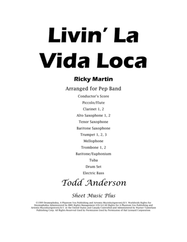 Livin' La Vida Loca (arr. Todd Anderson)