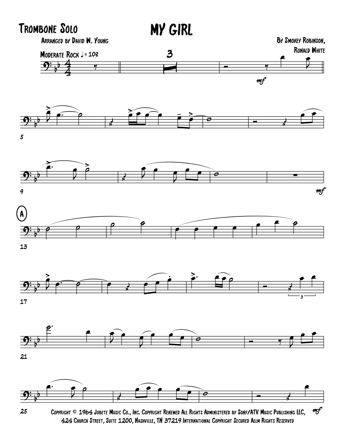 My Girl (arr. David W. Young)