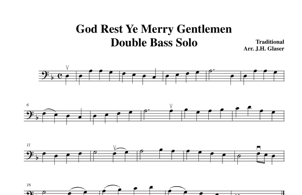 God Rest Ye Merry Gentlemen (arr. Jeremy Glaser)