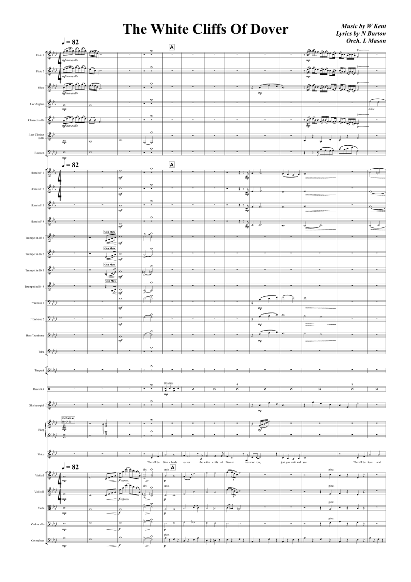 (there'll Be Bluebirds Over) The White Cliffs Of Dover (arr. Laurence Mason)