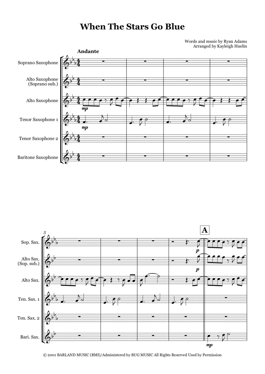 When The Stars Go Blue (arr. Kayleigh Huelin)