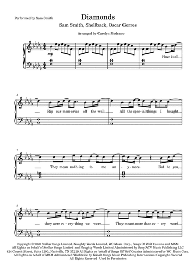 Diamonds (arr. Carolyn Medrano)