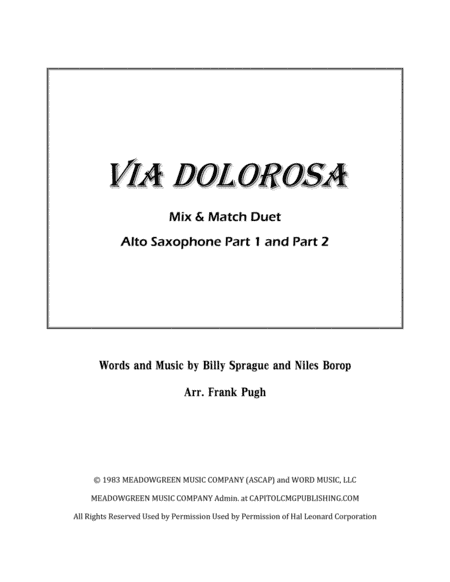 Via Dolorosa (arr. Frank Pugh)