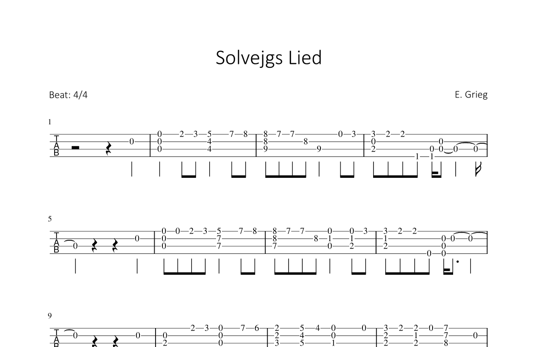 Solvejgs Lied (arr. Bettina Schipp)