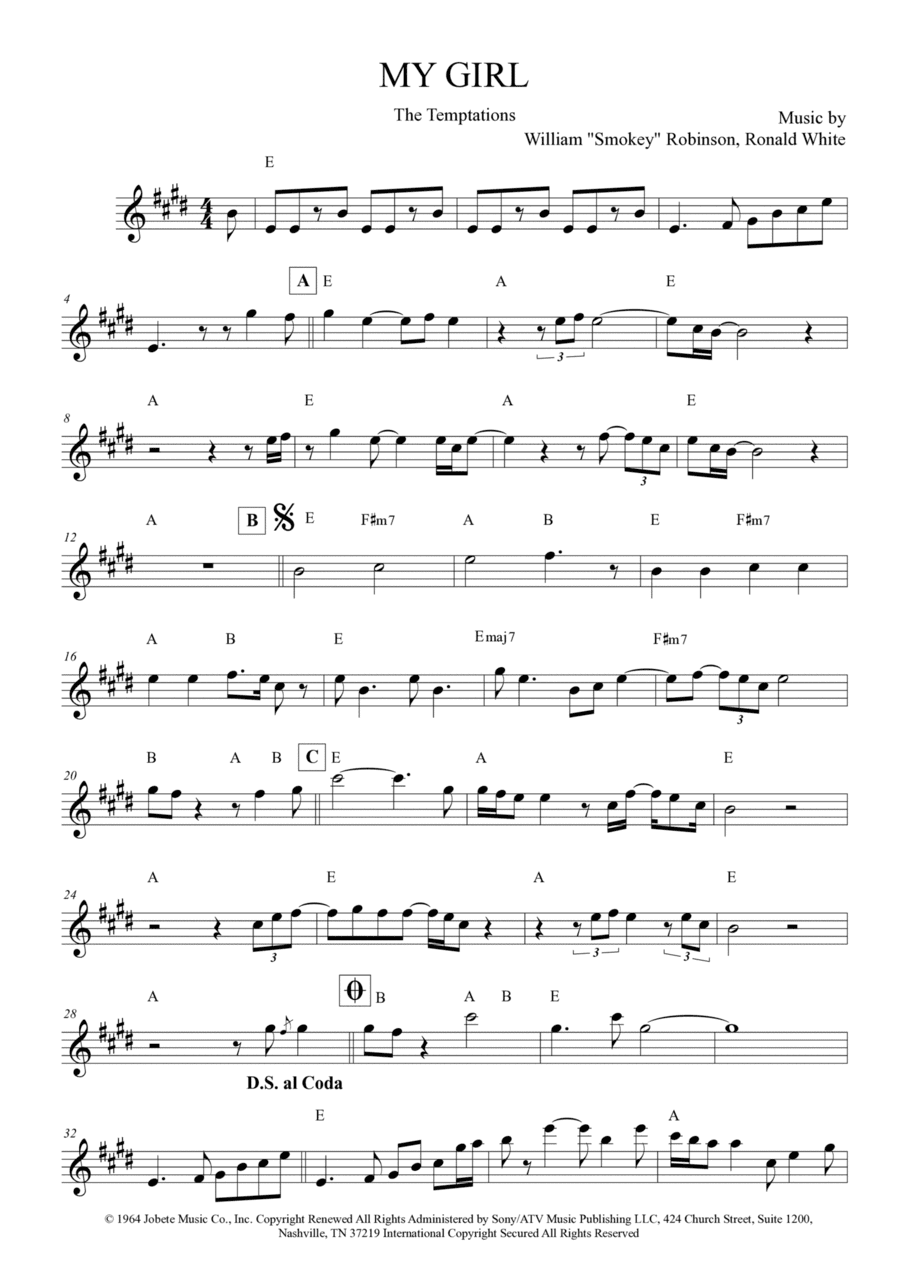 My Girl (arr. Anderson Quevedo)