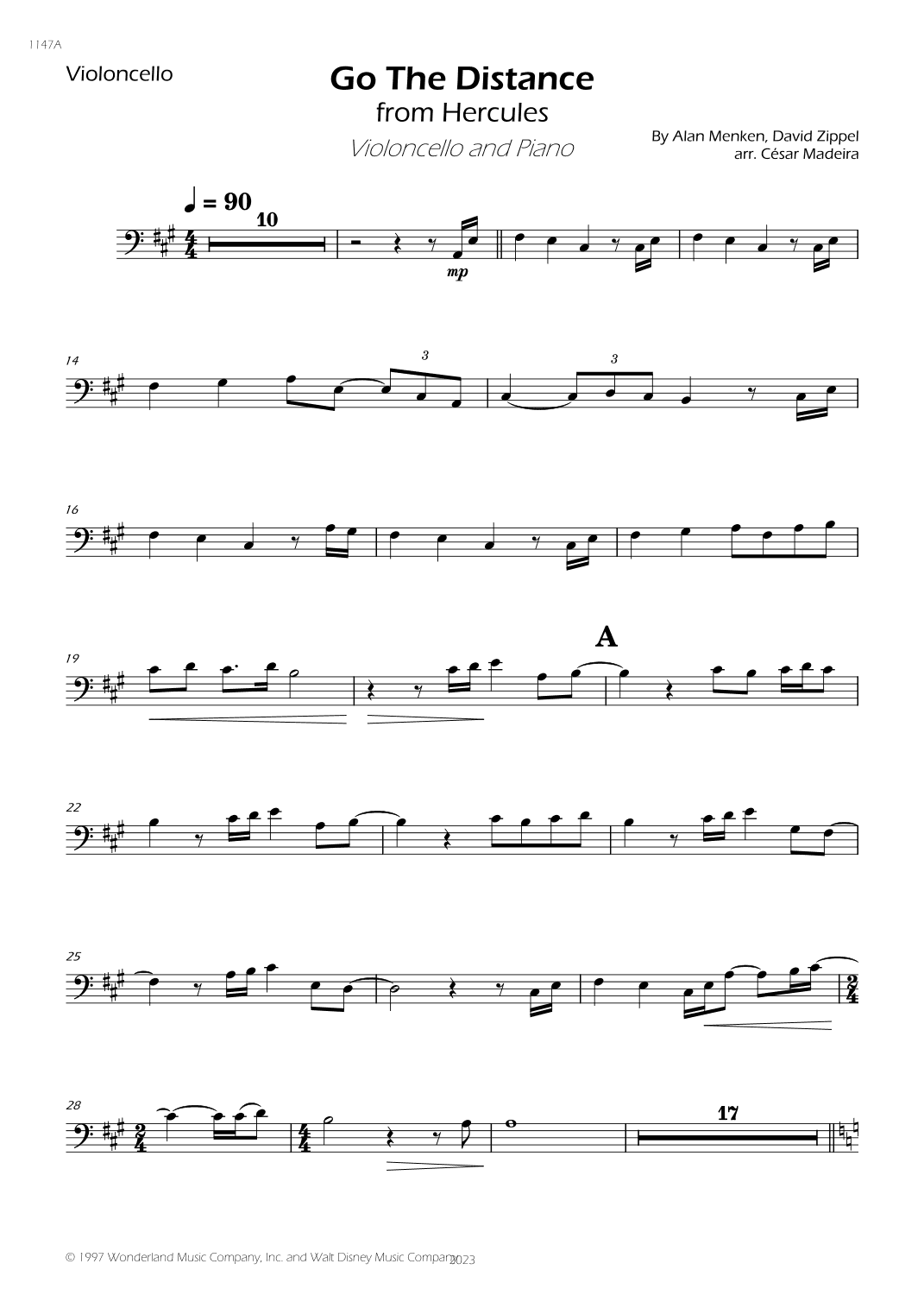Go The Distance (arr. César Madeira)