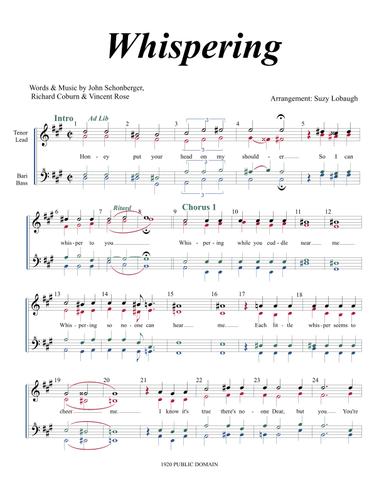 Whispering (arr. Suzy Lobaugh, CMA)