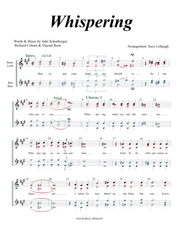 Whispering (arr. Suzy Lobaugh, CMA)