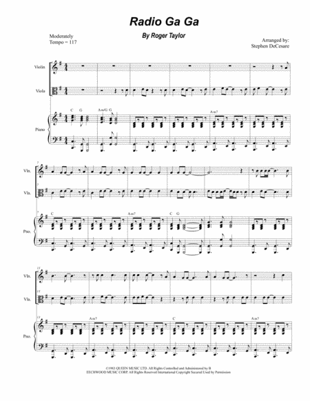 Radio Ga Ga (arr. Stephen DeCesare)