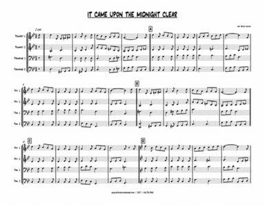 It Came Upon A Midnight Clear - BRASS QUARTET (arr. Steve Hoover)