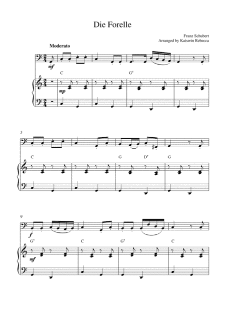 Die Forelle (D.550) (arr. Kaiserin Rebecca)