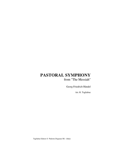 PASTORAL SYMPHONY - from The Messiah - Handel - Arr. for String Trio (arr. Renato Tagliabue)