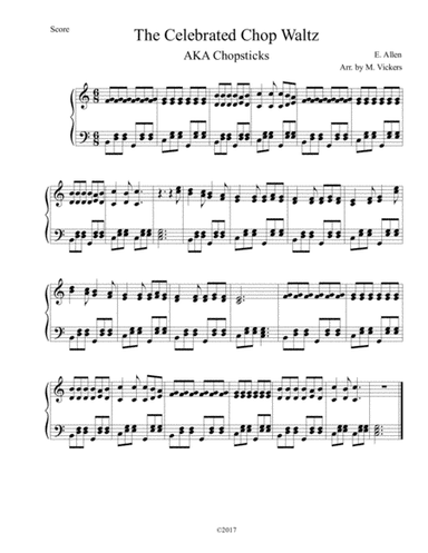 The Celebrated Chop Waltz (arr. Micheal Vickers)