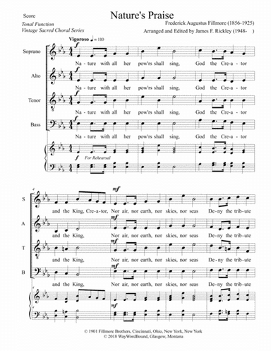 Nature's Praise (arr. James F. Rickley)