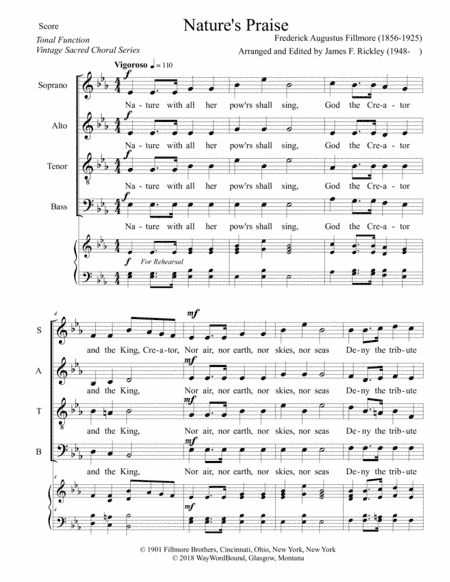 Nature's Praise (arr. James F. Rickley)