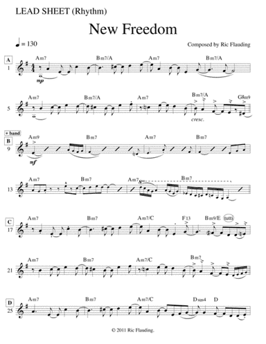 New Freedom (Lead Sheet)