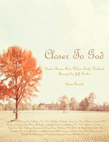 Closer To God (arr. Jeff Tincher)