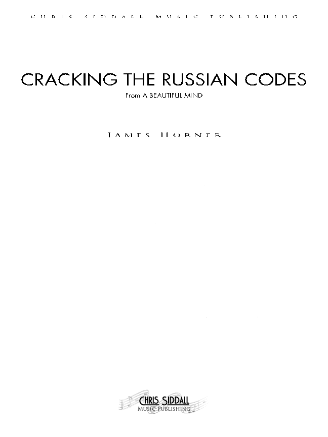 Cracking The Russian Codes - Score Only (arr. Chris Siddall)