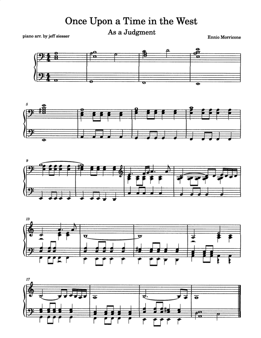 Come Una Sentenza (arr. jeff siesser)