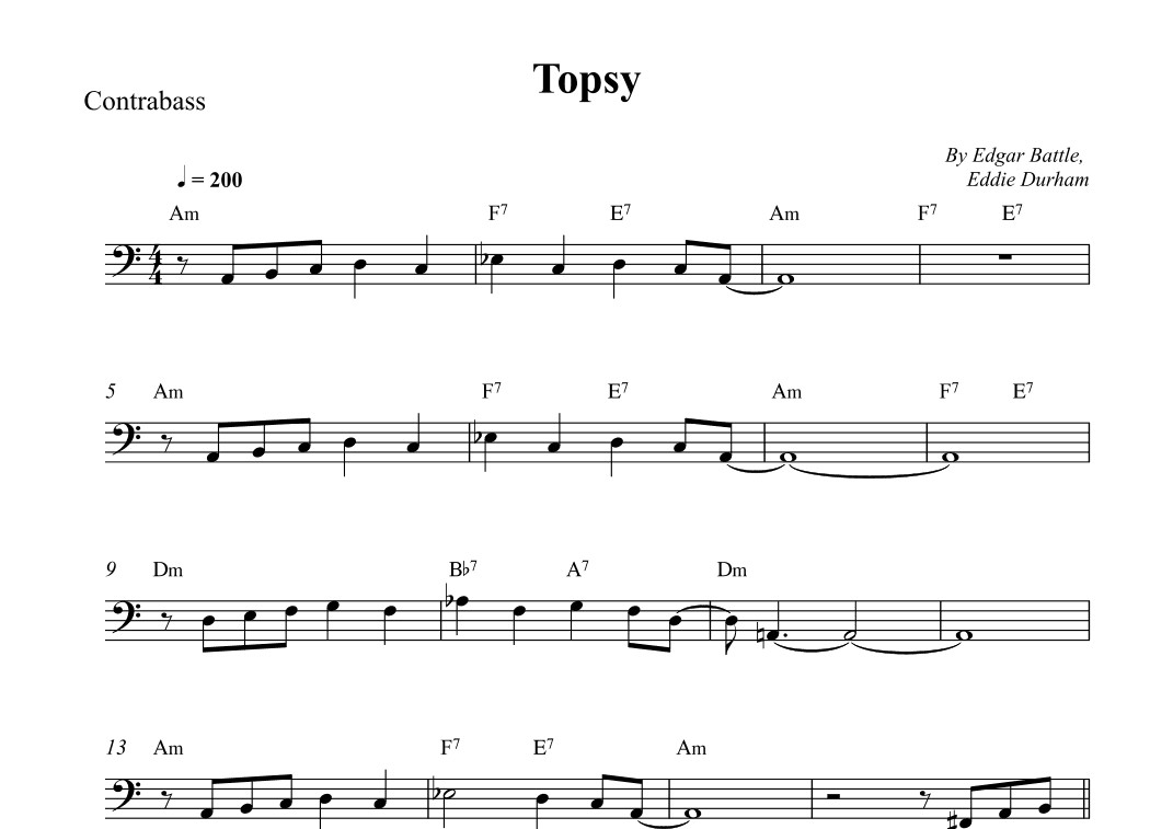 Topsy (arr. Wesley S. SIlva)