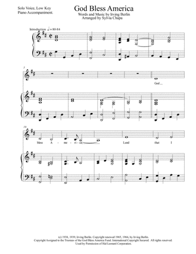 God Bless America (arr. Sylvia Chapa)