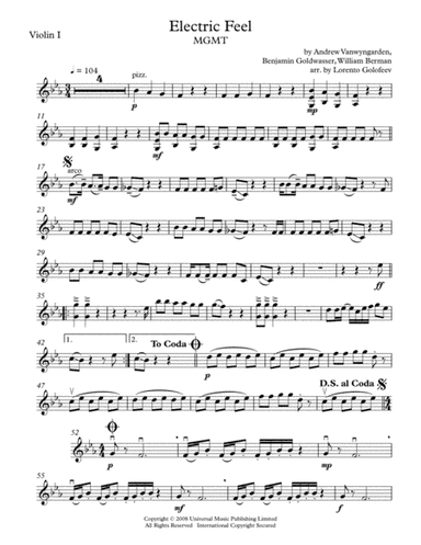 Electric Feel (arr. Lorento Golofeev)