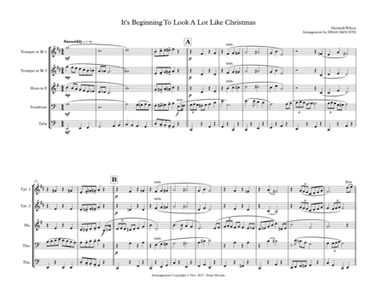 It's Beginning To Look Like Christmas (arr. Dean Mounts)