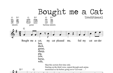 Bought Me a Cat (arr. M. Ryan Taylor)