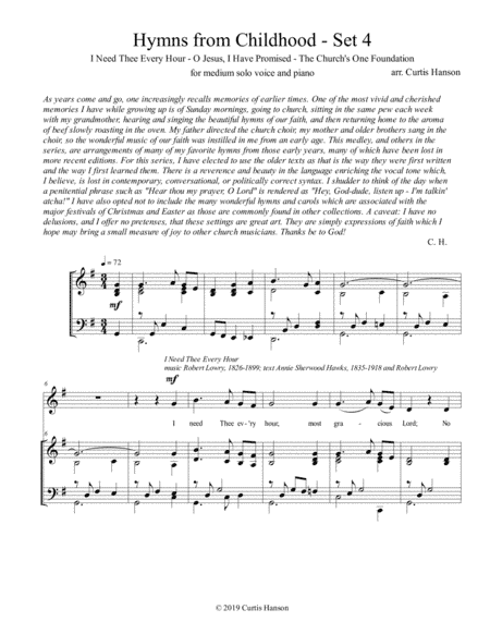 Hymns from Childhood - Set 4 (solo) (arr. Curtis Hanson)
