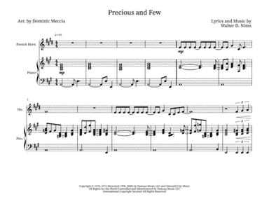 Precious And Few (arr. Dominic Meccia)