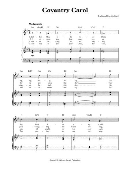 Coventry Carol (arr. Mark Phillips)