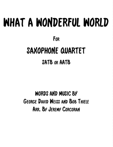 What A Wonderful World (arr. Jeremy Corcoran)